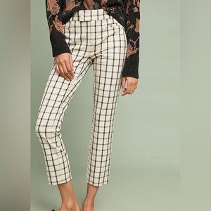 Anthropologie The Slim Trousers in Plaid 0P
